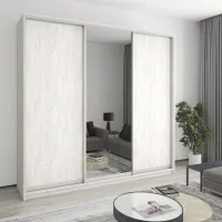 Шкаф-купе трехдверный Mebel Star Комбо AL 250х45х240 см Аляска серый (MBS-2161) Шкаф-купе трехдверный Mebel Star Комбо AL 250х45х240 см Аляска серый (MBS-2161)
