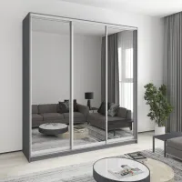 Шафа-купе тридверна Mebel Star Комбо AL 220х60х240 см Антрацит (MBS-2188) Шафа-купе тридверна Mebel Star Комбо AL 220х60х240 см Антрацит (MBS-2188)