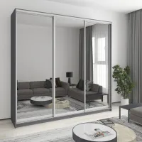 Шафа-купе тридверна Mebel Star Комбо AL 250х60х240 см Антрацит (MBS-2191) Шафа-купе тридверна Mebel Star Комбо AL 250х60х240 см Антрацит (MBS-2191)