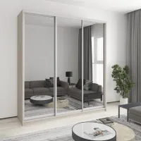Шкаф-купе трехдверный Mebel Star Комбо AL 220х45х240 см Кашемир (MBS-2206) Шкаф-купе трехдверный Mebel Star Комбо AL 220х45х240 см Кашемир (MBS-2206)