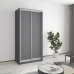 Шкаф-купе двухдверный Mebel Star Стандарт AL 100х45х210 см Антрацит (MBS-2252)