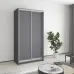 Шафа-купе дводверна Mebel Star Стандарт AL 110х45х210 см Антрацит (MBS-2253)