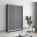 Шафа-купе дводверна Mebel Star Стандарт AL 130х45х210 см Антрацит (MBS-2255)