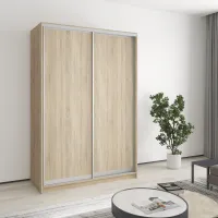 Шафа-купе дводверна Mebel Star Стандарт AL 140х45х210 см Дуб сонома (MBS-2265) Шафа-купе дводверна Mebel Star Стандарт AL 140х45х210 см Дуб сонома (MBS-2265)