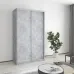 Шафа-купе дводверна Mebel Star Стандарт AL 120х45х210 см Бетон (MBS-2281)