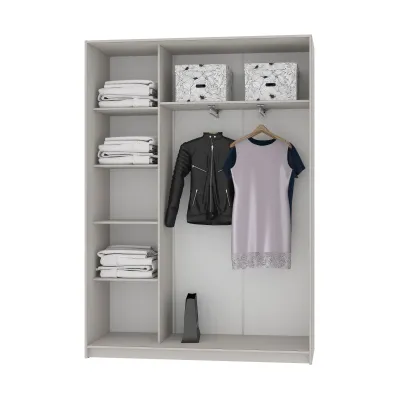 Шафа-купе дводверна Mebel Star Стандарт AL 150х45х210 см Бетон (MBS-2284) Шафа-купе дводверна Mebel Star Стандарт AL 150х45х210 см Бетон (MBS-2284)