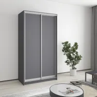 Шафа-купе дводверна Mebel Star Стандарт AL 110х60х210 см Антрацит (MBS-2307) Шафа-купе дводверна Mebel Star Стандарт AL 110х60х210 см Антрацит (MBS-2307)