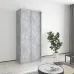 Шафа-купе дводверна Mebel Star Стандарт AL 90х60х210 см Бетон (MBS-2332)