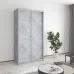 Шкаф-купе двухдверный Mebel Star Стандарт AL 110х60х210 см Бетон (MBS-2334)