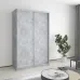 Шафа-купе дводверна Mebel Star Стандарт AL 130х60х210 см Бетон (MBS-2336)