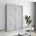 Шкаф-купе двухдверный Mebel Star Стандарт AL 140х60х210 см Бетон (MBS-2337)