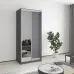 Шафа-купе дводверна Mebel Star Стандарт AL 90х45х210 см Антрацит (MBS-2359)