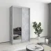 Шкаф-купе двухдверный Mebel Star Стандарт AL 110х45х210 см Бетон (MBS-2388)