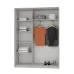 Шкаф-купе двухдверный Mebel Star Стандарт AL 160х45х210 см Антрацит (MBS-2474)