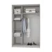 Шкаф-купе двухдверный Mebel Star Стандарт AL 140х60х210 см Антрацит (MBS-2526) Шкаф-купе двухдверный Mebel Star Стандарт AL 140х60х210 см Антрацит (MBS-2526)