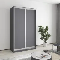Шкаф-купе двухдверный Mebel Star Уни AL 120х45х210 см Антрацит (MBS-2573)