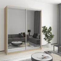 Шкаф-купе двухдверный Mebel Star Уни AL 180х60х210 см Дуб сонома (MBS-2655)