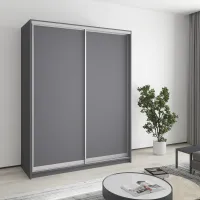 Шафа-купе дводверна Mebel Star Комбо AL 160х45х210 см Антрацит (MBS-2679)
