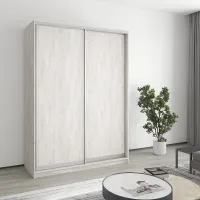 Шкаф-купе двухдверный Mebel Star Комбо AL 150х45х210 см Аляска серый (MBS-2694) Шкаф-купе двухдверный Mebel Star Комбо AL 150х45х210 см Аляска серый (MBS-2694)