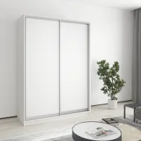 Шкаф-купе двухдверный Mebel Star Комбо AL 150х60х210 см Аляска белый (MBS-2698)