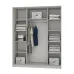 Шкаф-купе двухдверный Mebel Star Комбо AL 170х60х210 см Аляска белый (MBS-2748)