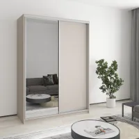 Шкаф-купе двухдверный Mebel Star Комбо AL 150х60х210 см Кашемир (MBS-2758)