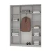 Шкаф-купе двухдверный Mebel Star Комбо AL 160х45х210 см Бетон (MBS-2787) Шкаф-купе двухдверный Mebel Star Комбо AL 160х45х210 см Бетон (MBS-2787)