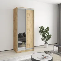 Шкаф-купе двухдверный Mebel Star Стандарт AL 90х45х210 см Дуб тахо (MBS-3458)