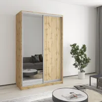 Шафа-купе дводверна Mebel Star Стандарт AL 130х45х210 см Дуб тахо (MBS-3462) Шафа-купе дводверна Mebel Star Стандарт AL 130х45х210 см Дуб тахо (MBS-3462)