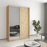 Шкаф-купе двухдверный Mebel Star Стандарт AL 140х45х210 см Дуб тахо (MBS-3463)