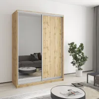 Шафа-купе дводверна Mebel Star Комбо AL 150х45х210 см Дуб тахо (MBS-3520) Шафа-купе дводверна Mebel Star Комбо AL 150х45х210 см Дуб тахо (MBS-3520)