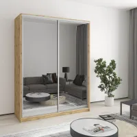 Шкаф-купе двухдверный Mebel Star Комбо AL 160х45х210 см Дуб тахо (MBS-3529)