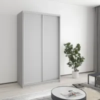Шафа-купе дводверна Mebel Star Стандарт AL 120х60х210 см Серая мышка (MBS-4313) Шафа-купе дводверна Mebel Star Стандарт AL 120х60х210 см Серая мышка (MBS-4313)