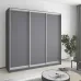 Шафа-купе тридверна Mebel Star Стандарт AL 210х45х210 см Антрацит (MBS-2833)