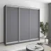 Шкаф-купе трехдверный Mebel Star Стандарт AL 220х60х210 см Антрацит (MBS-2840)