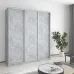 Шафа-купе тридверна Mebel Star Стандарт AL 180х60х210 см Бетон (MBS-2872)