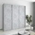 Шафа-купе тридверна Mebel Star Стандарт AL 200х60х210 см Бетон (MBS-2874)
