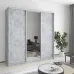 Шафа-купе тридверна Mebel Star Стандарт AL 200х45х210 см Бетон (MBS-2940)