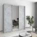 Шафа-купе тридверна Mebel Star Стандарт AL 180х60х210 см Бетон (MBS-2944)
