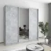 Шафа-купе тридверна Mebel Star Стандарт AL 210х60х210 см Бетон (MBS-2947)