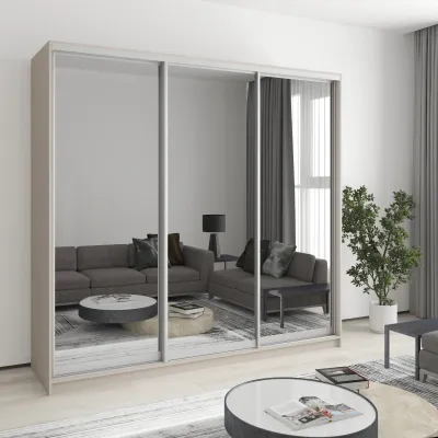 Шкаф-купе трехдверный Mebel Star Стандарт AL 220х45х210 см Кашемир (MBS-3002)