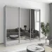 Шафа-купе тридверна Mebel Star Стандарт AL 220х45х210 см Бетон (MBS-3014)