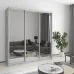 Шафа-купе тридверна Mebel Star Стандарт AL 190х60х210 см Бетон (MBS-3017)