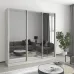 Шафа-купе тридверна Mebel Star Стандарт AL 210х45х210 см Аляска сірий (MBS-3025)