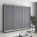 Шафа-купе тридверна Mebel Star Уни AL 240х45х210 см Антрацит (MBS-3041)