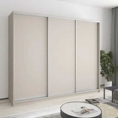 Шафа-купе тридверна Mebel Star Уни AL 250х45х210 см Кашемір (MBS-3054)