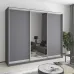 Шафа-купе тридверна Mebel Star Уни AL 250х60х210 см Антрацит (MBS-3081)