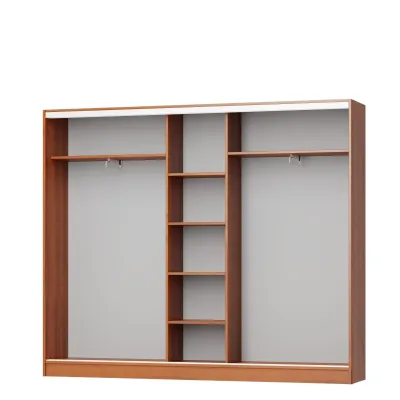 Шафа-купе тридверна Mebel Star Уни AL 240х45х210 см Аляска білий (MBS-3107)