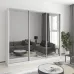 Шафа-купе тридверна Mebel Star Уни AL 240х45х210 см Аляска білий (MBS-3107)