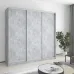 Шафа-купе тридверна Mebel Star Комбо AL 210х45х210 см Бетон (MBS-3177)